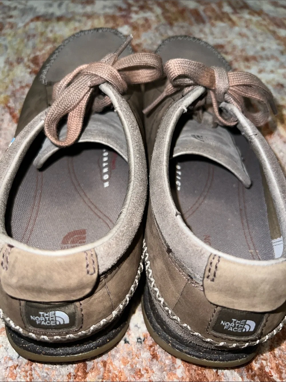 The North Face Men's Brown Suede Lace-Up Moccasin Sneakers Hayden Shoes